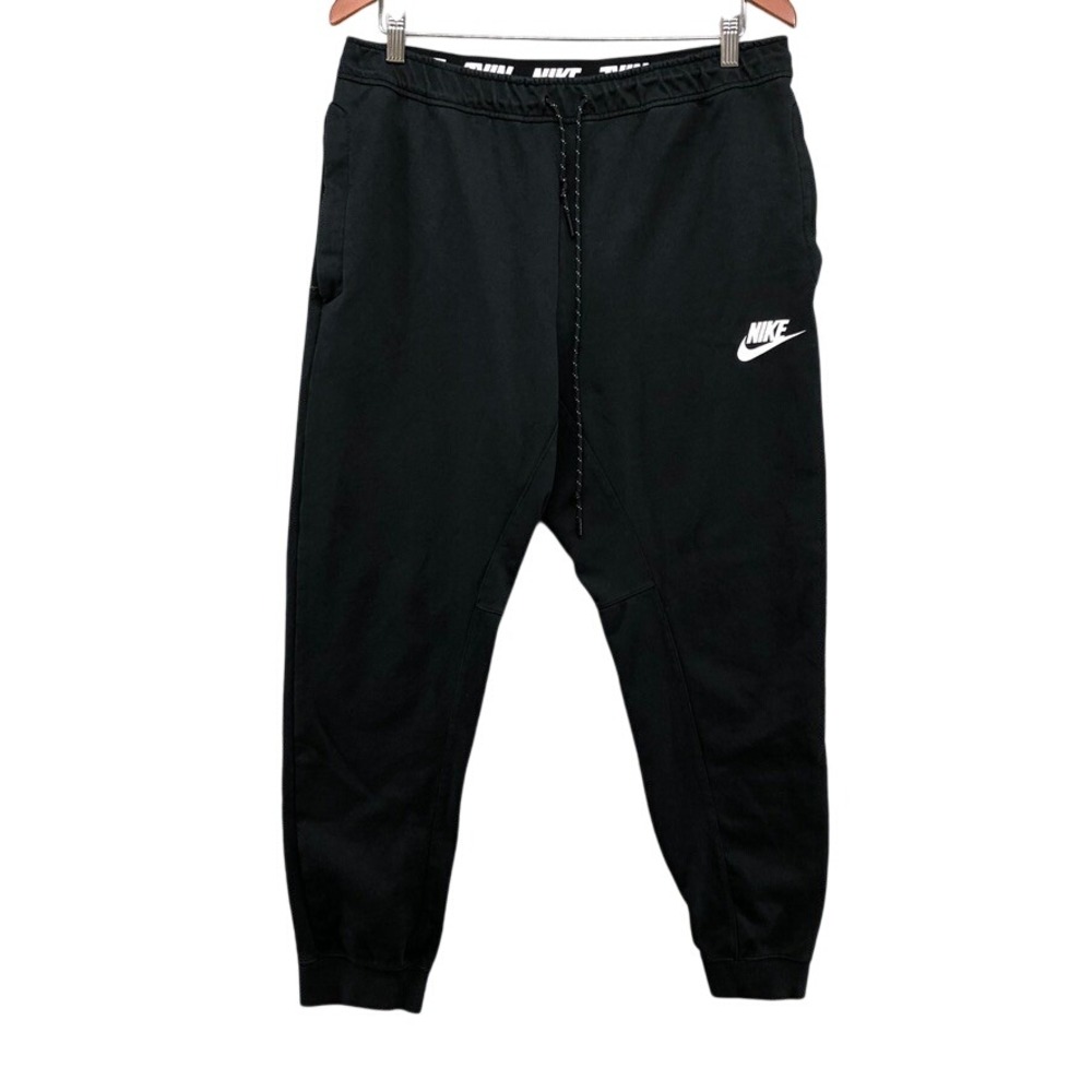 Nike Joggers Mens Large Black Tech Fleece Tapered Sweatpants Gym Workout